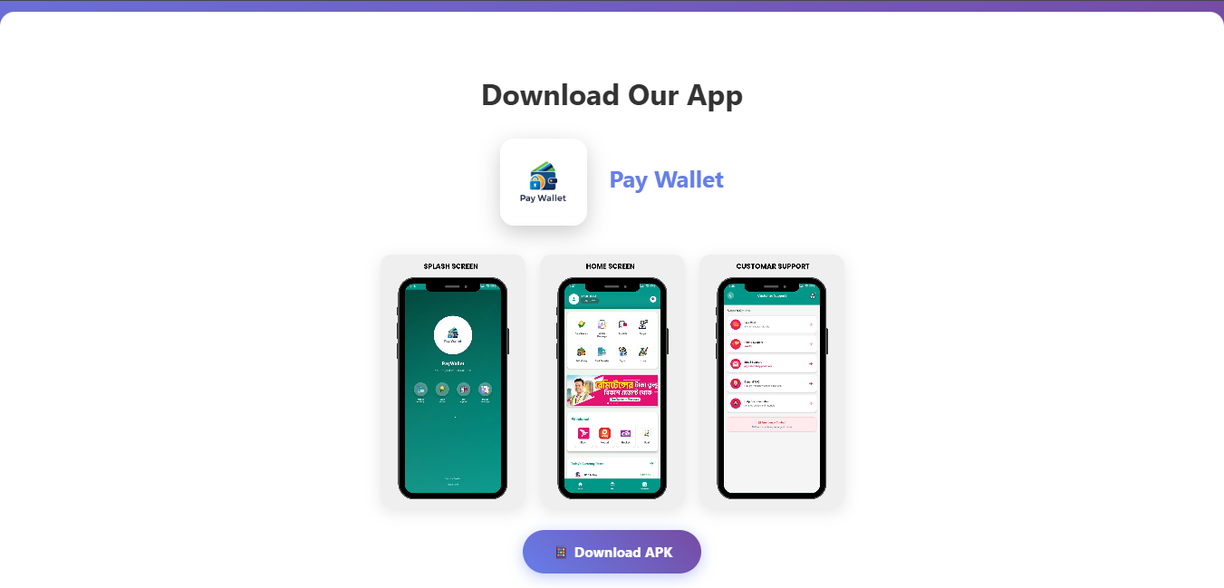 PayWallet Website